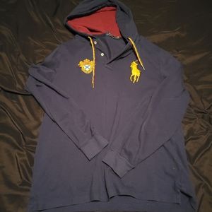 Ralph Lauren Polo Royal Blue Hooded Polo L